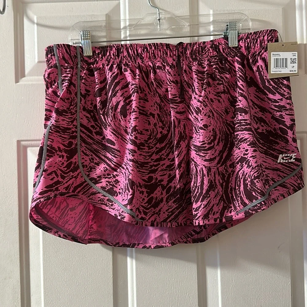 Nike Dri-FIT Icon Clash Tempo Shorts: PINK/PRINTED: NEW WITH TAGS: SIZE XXL
